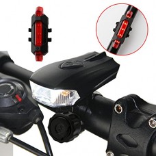 A-SZCXTOP USB Rechargeable Bike Front and Rear Light Set 400 Lumens Smart Sensor Bicycle Headlight with 5 Modes and 4 Modes Bike Taillight Super Bright and Waterproof - B076CHQ9RQ